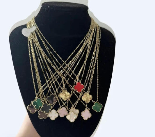 CADENA DE FLORES 14 K